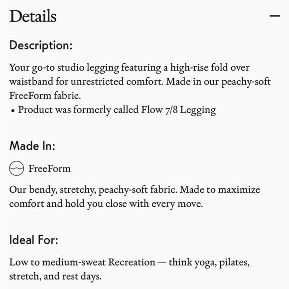 Outdoor Voices 7/8 Flow Legging Oatmeal XS - Picture 3 of 11